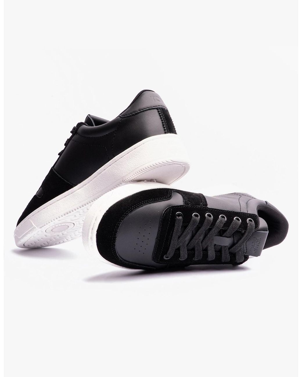 TOMS Black Trvl Lite Court Trainers for men