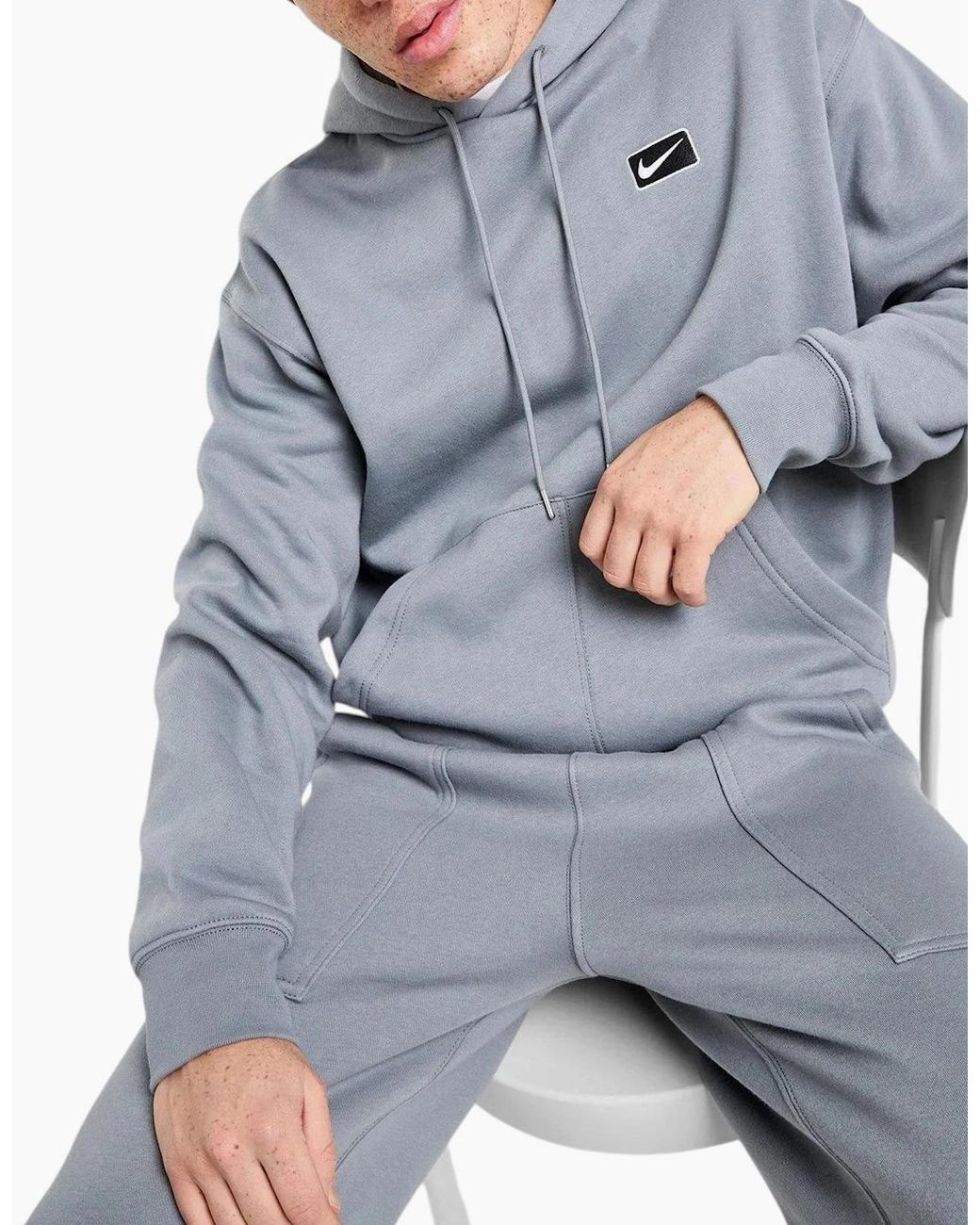 Nike Blue Street Tracksuit Fleece Overhead Hoodie Jogger Sportswear for men