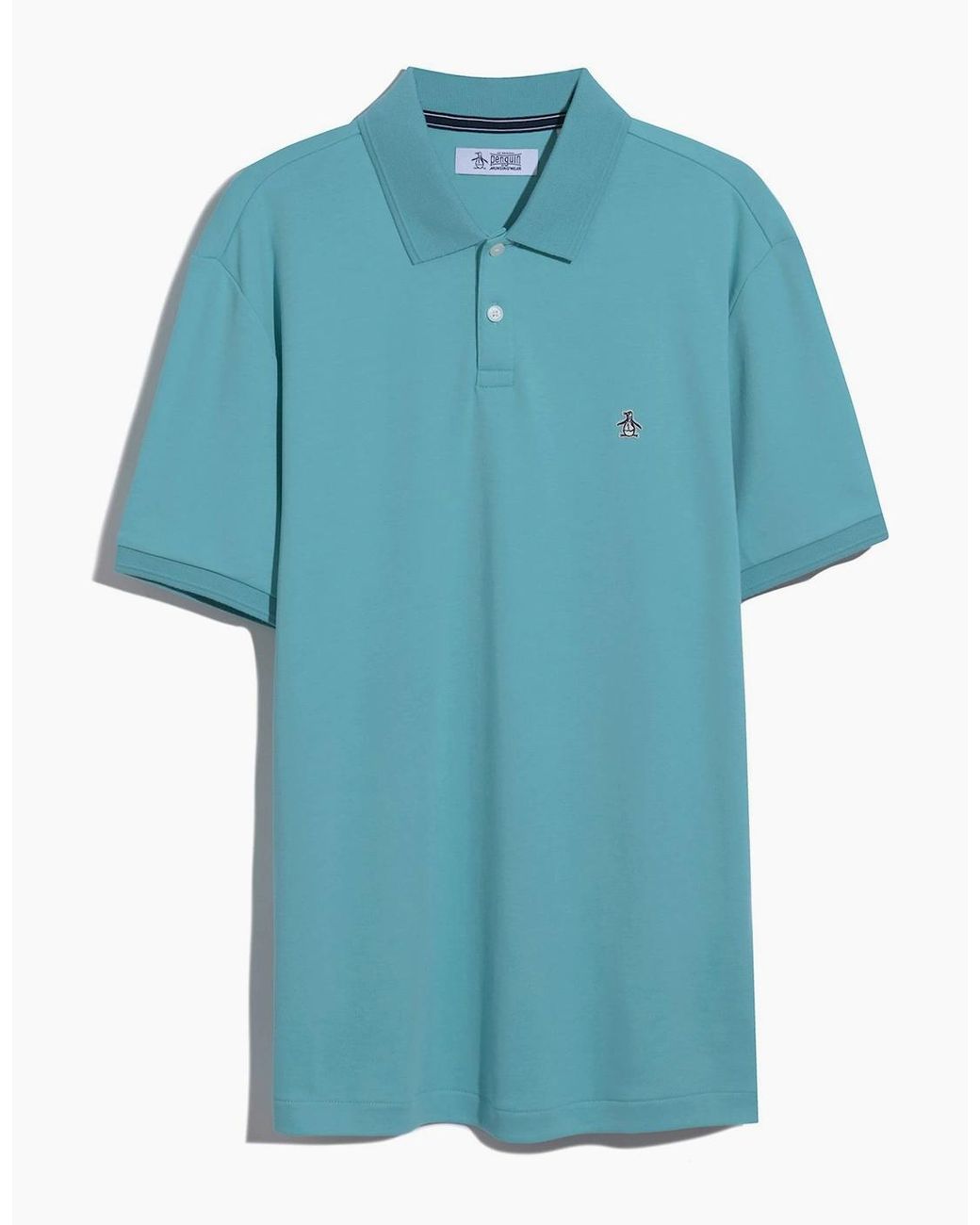 Original Penguin Blue Penguin Original Polo Shirt Aquarelle for men