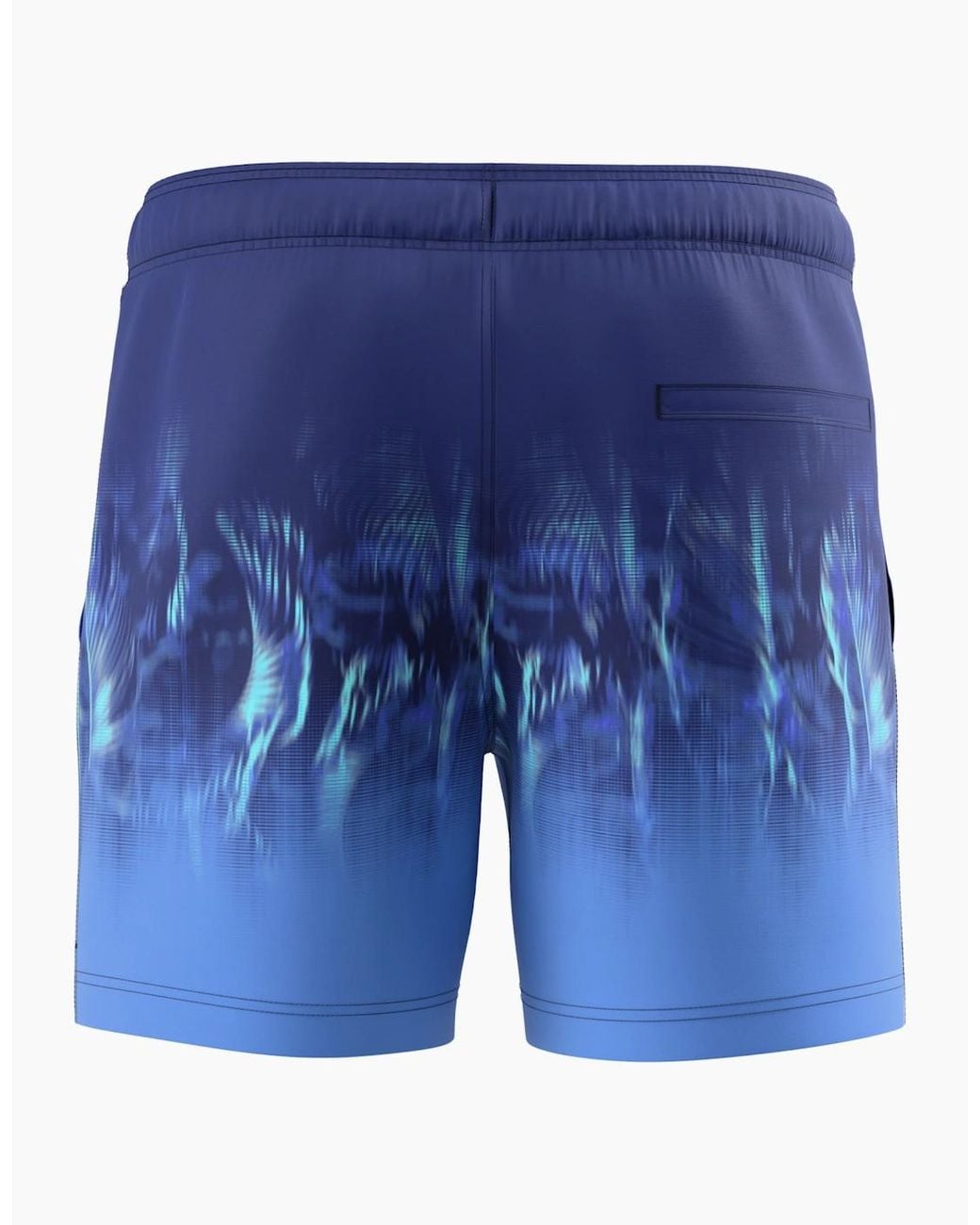 Speedo Blue Engineered Redondo Edge Palm Print Swim Shorts for men