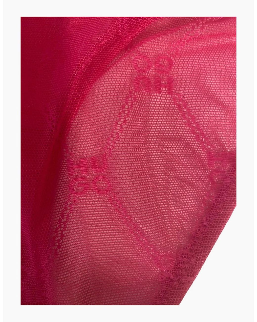 Boss Pink Sporty Logo Lace Brief, Bright