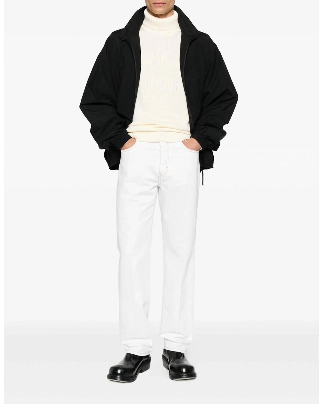 Givenchy White Turtleneck Sweater Off for men