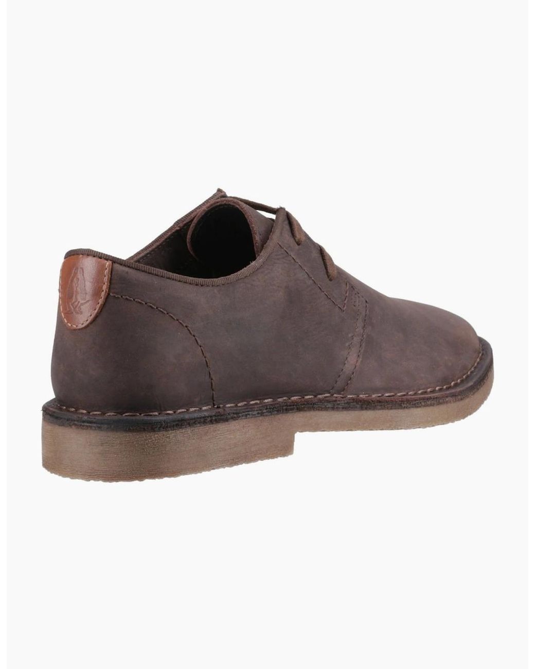 Hush Puppies Brown Scout Leather Lace Up Shoes for men