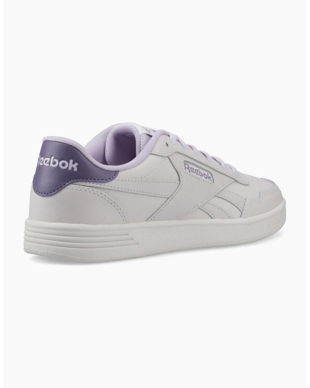 Reebok Gray Court Advance Trainers Luxe Dig Glam