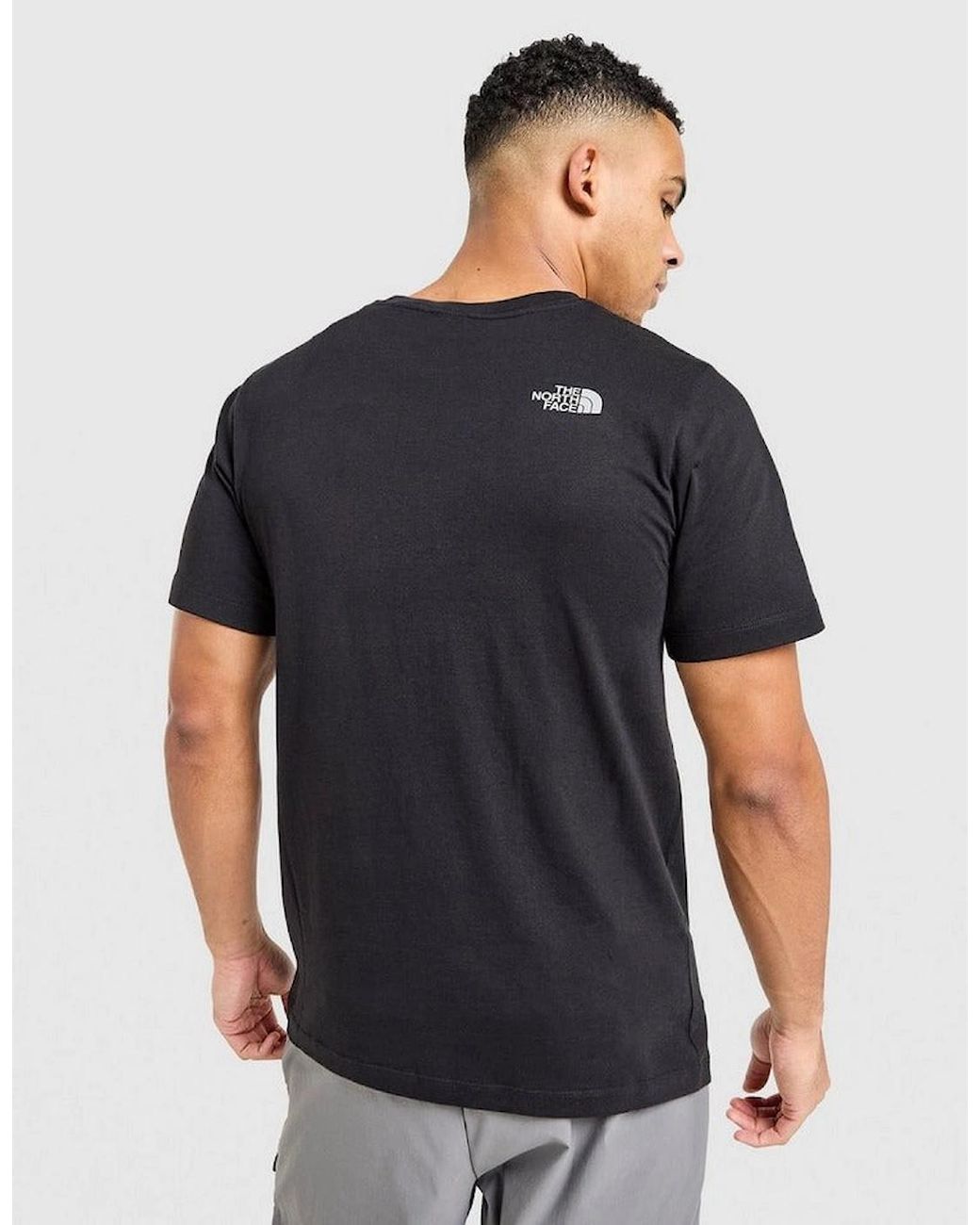 The North Face Blue Ss Simple Dome Reflective Logo T-Shirt for men