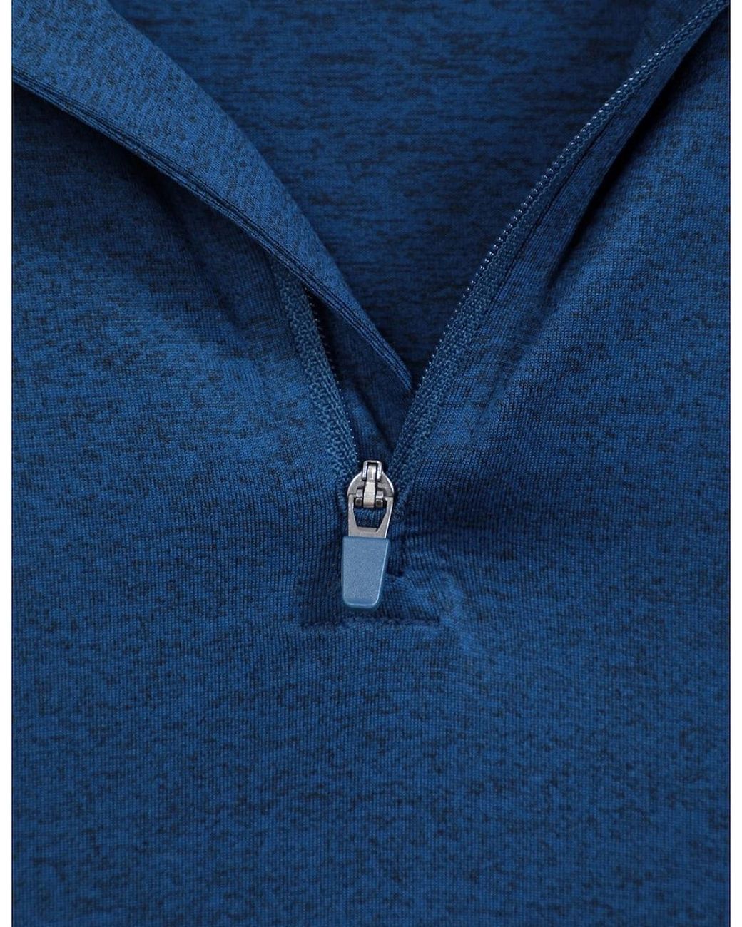 Mountain Warehouse Blue Echo Melange Recycled Half Zip Midlayer for men