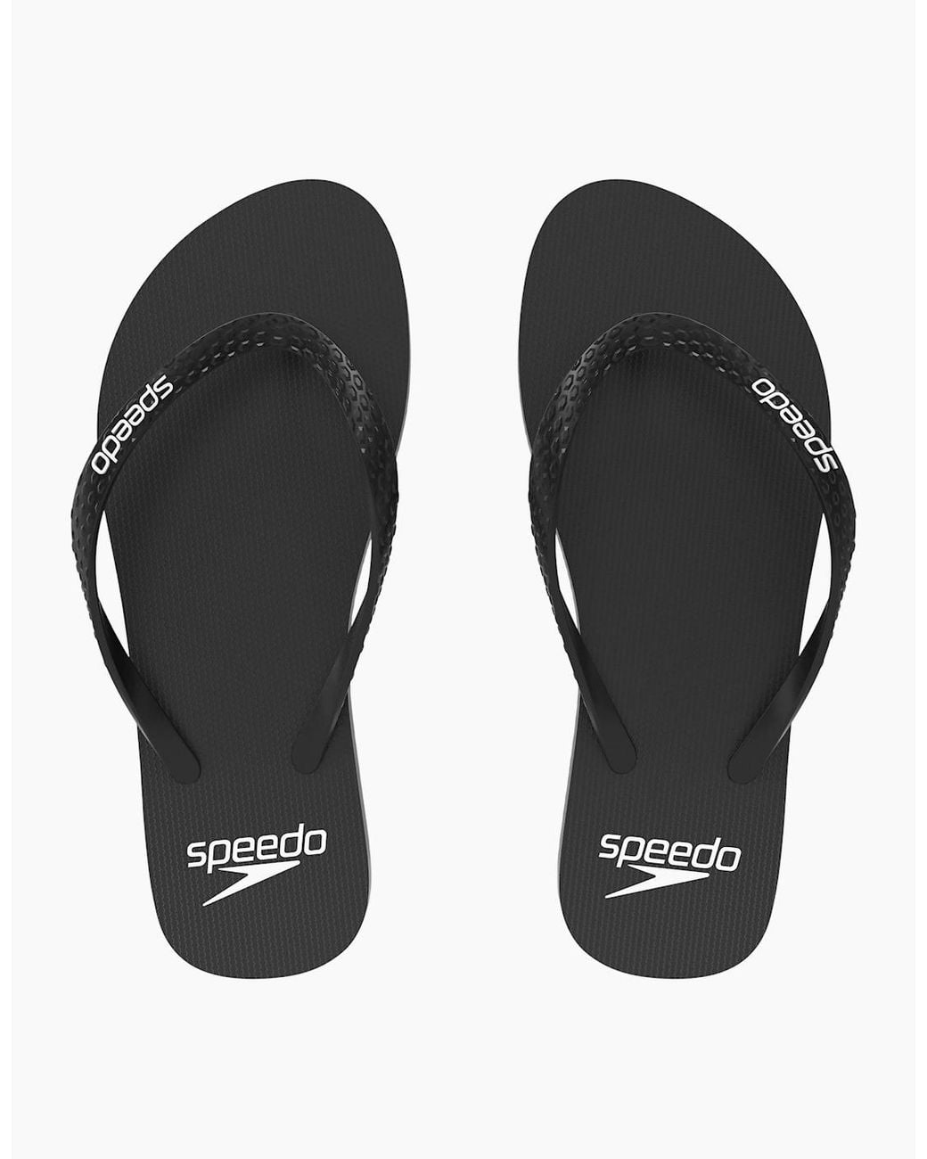 Speedo Black Ladies Logo Flip Flops