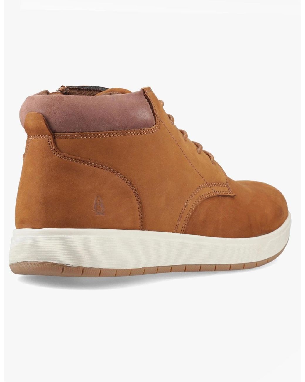 Hush Puppies White Bronko Chukka Boots Tan for men