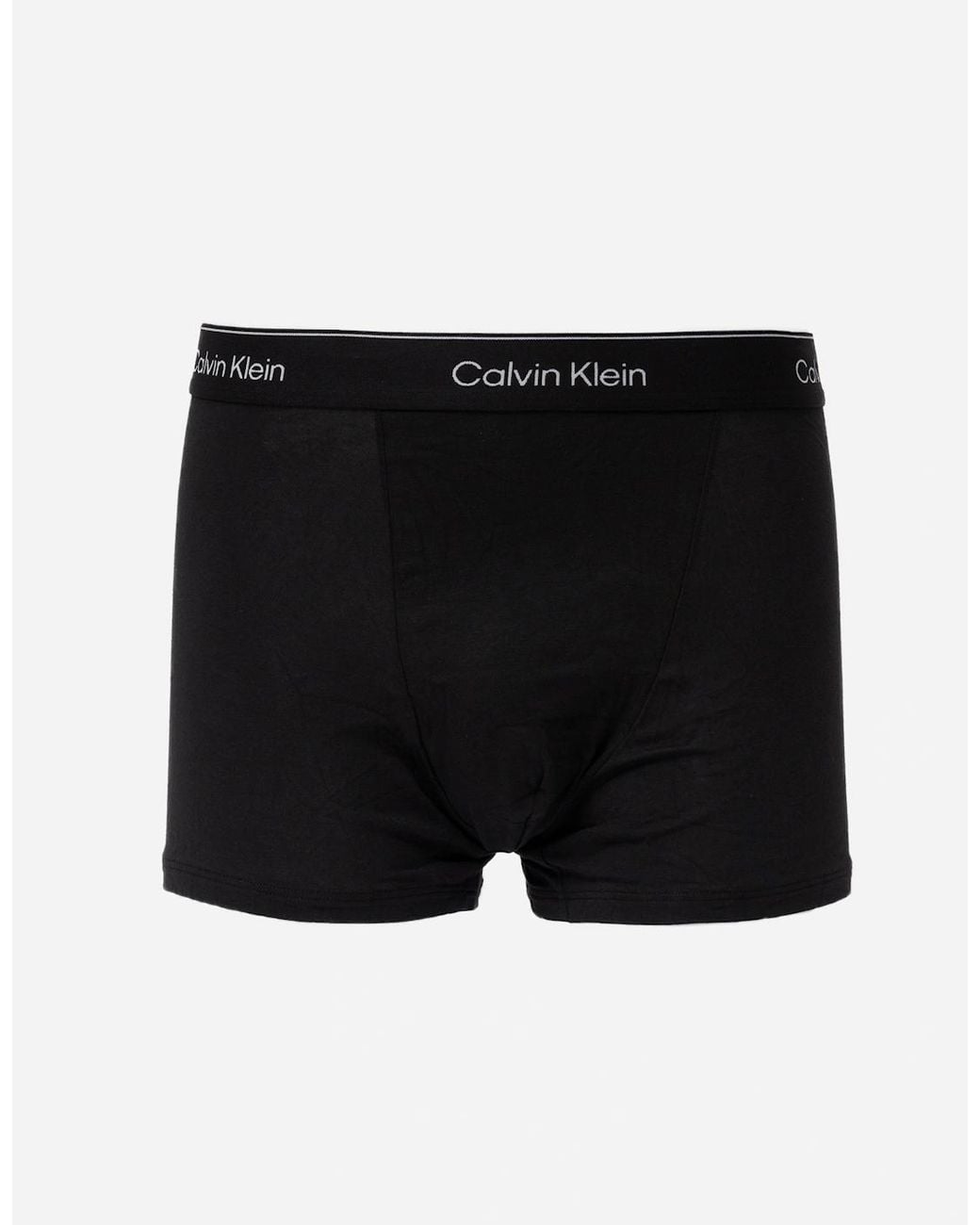 Calvin Klein Black 5 Pack Icon Cotton Stretch Relaxed Fit Trunks for men