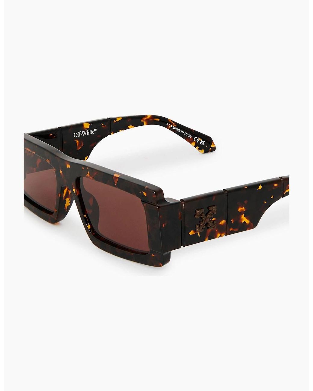 Off-White c/o Virgil Abloh Brown Off Cody Sunglasses for men