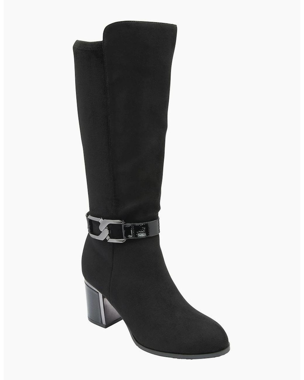 Lotus Black Harwin Knee High Boots