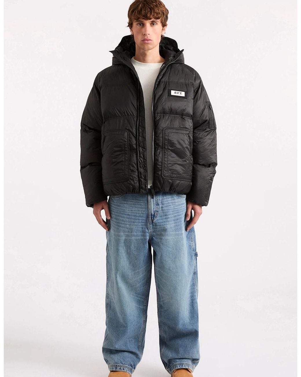 AVX Black Neutra Wadded Jacket for men