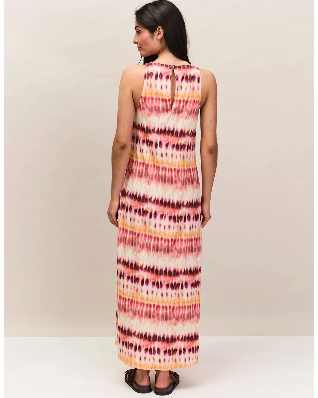 Ro&zo White Tie Dye Print Dress