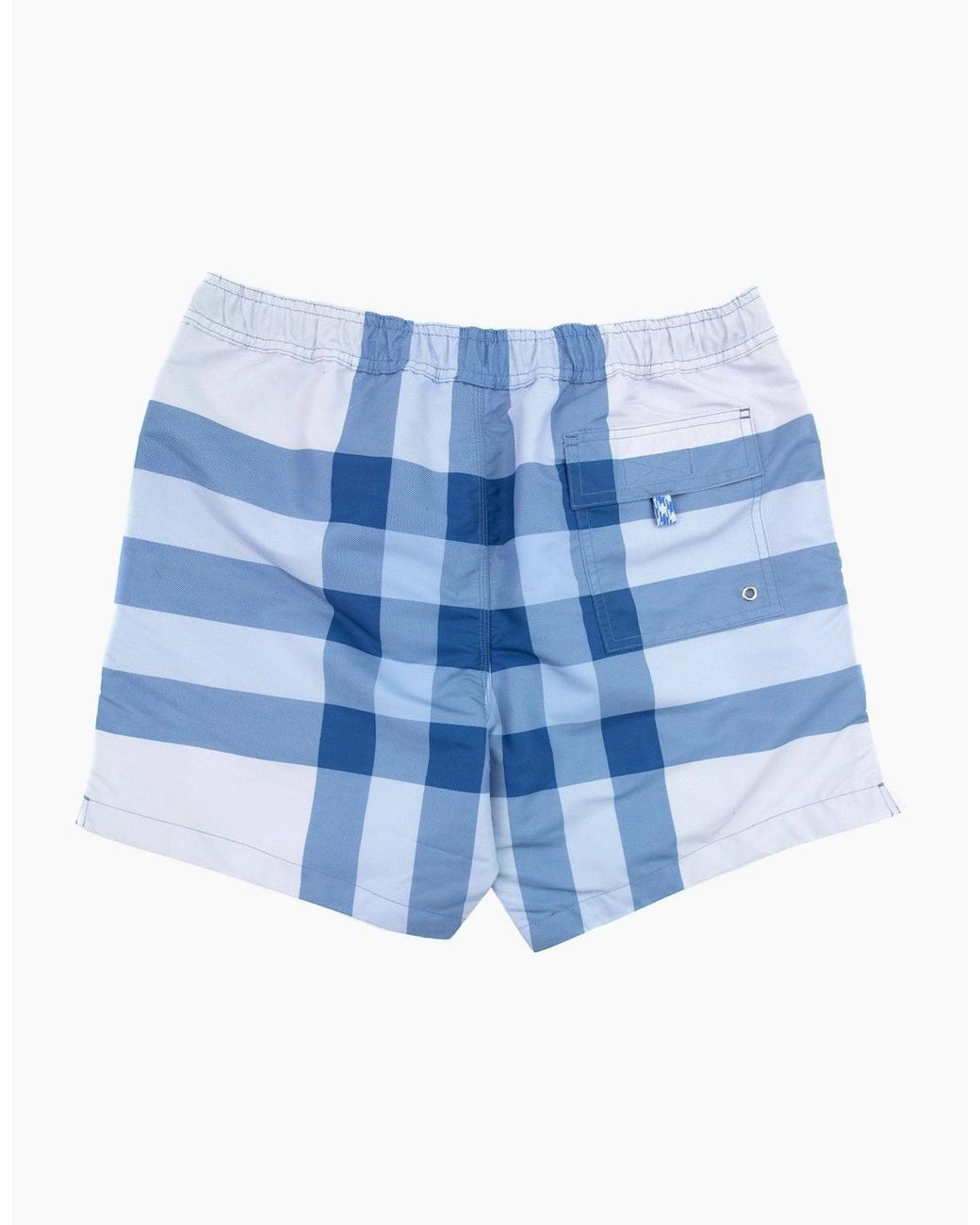 Burberry Blue Martin Ip Check Swim Short Sky for men