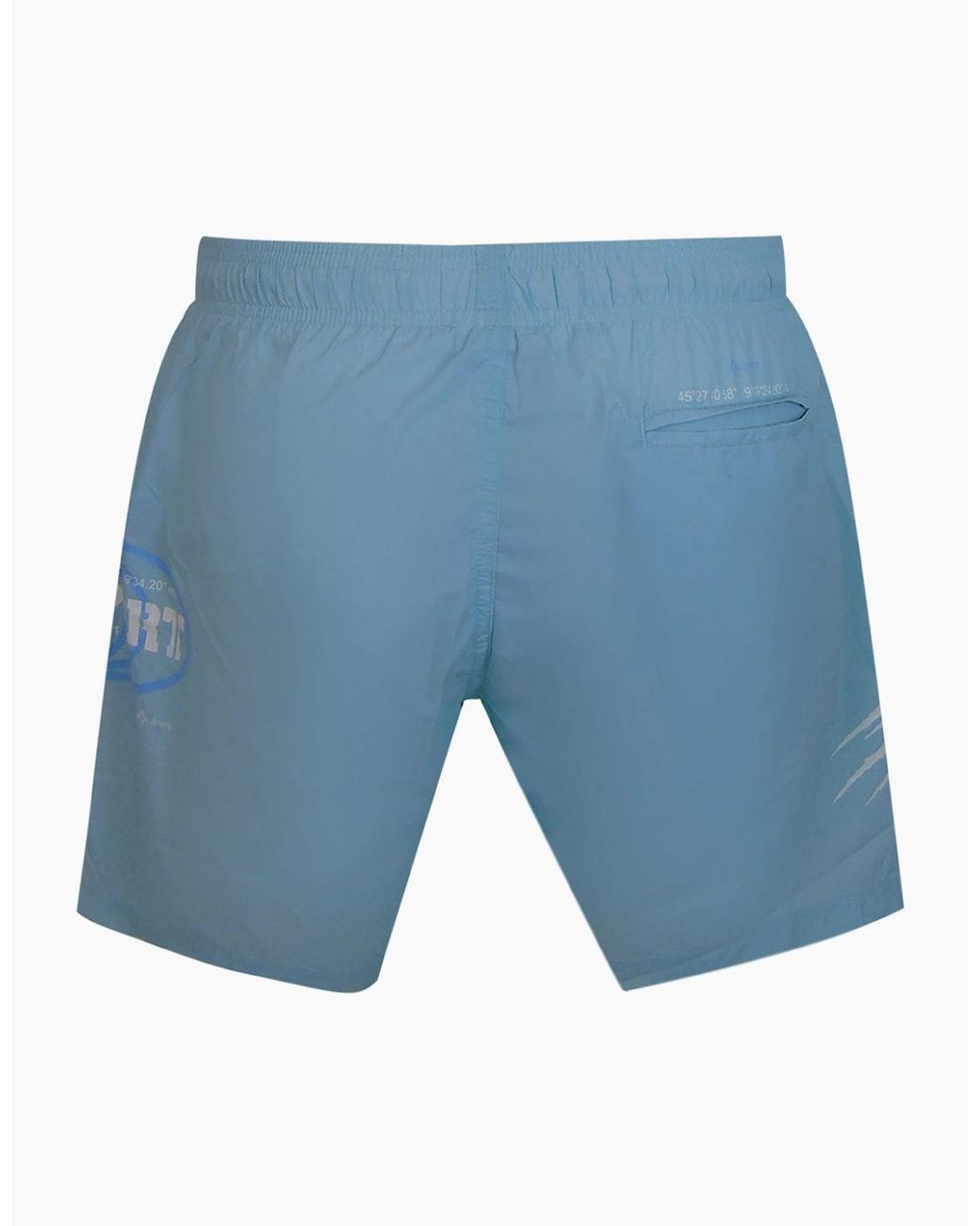 Philipp Plein Blue Plein Sport Geo Logo Medium Boardshort Swim Shorts