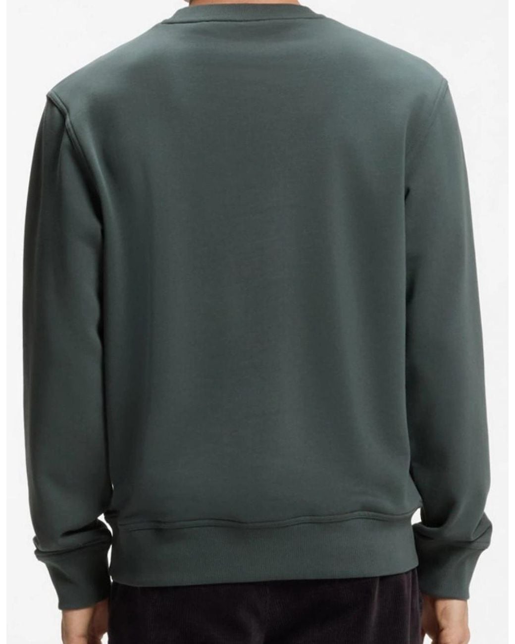 Boss Green Wesmallcrew Crew Neck Open Sweatshirt for men