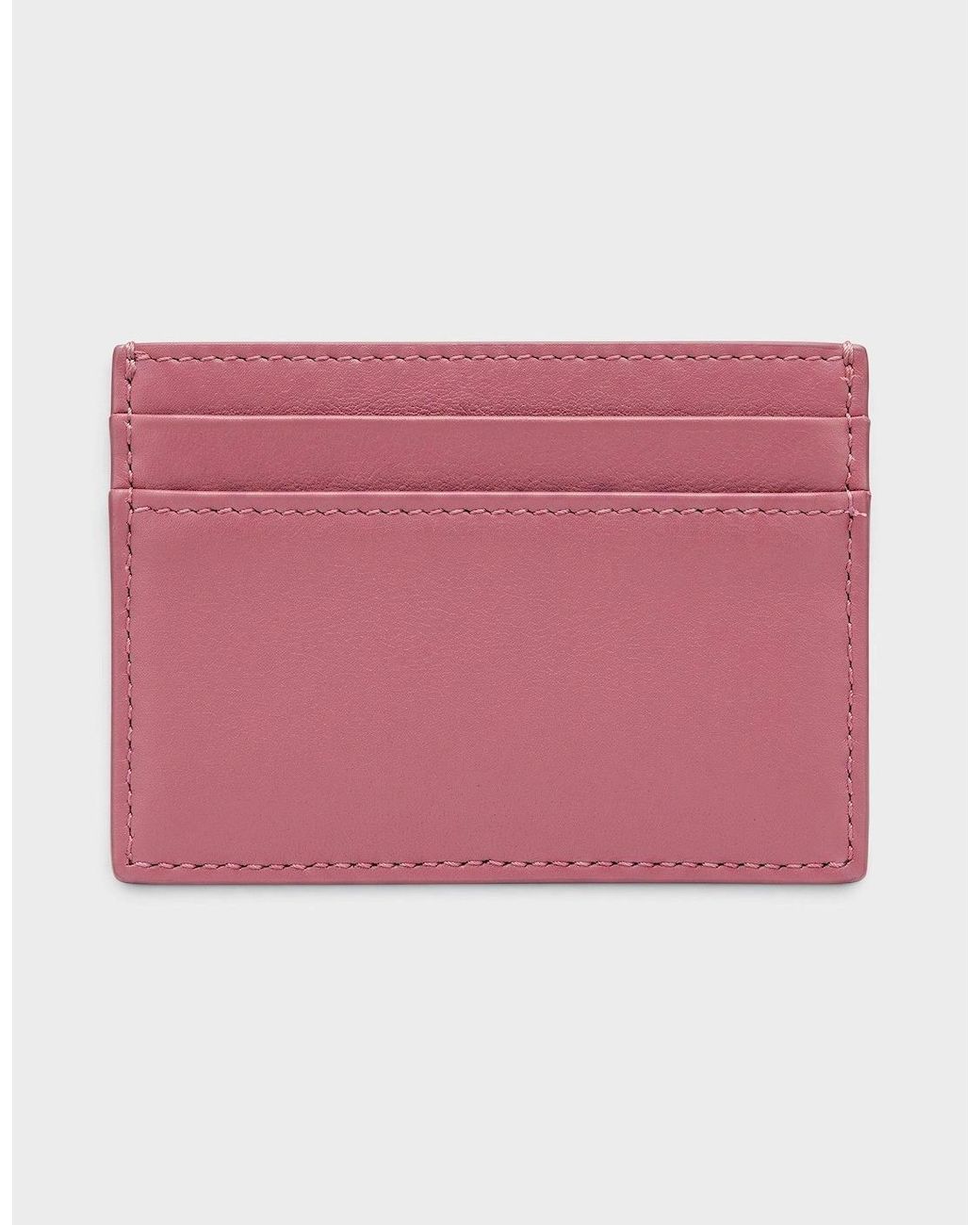 Versace Pink Medusa Card Case Quilted