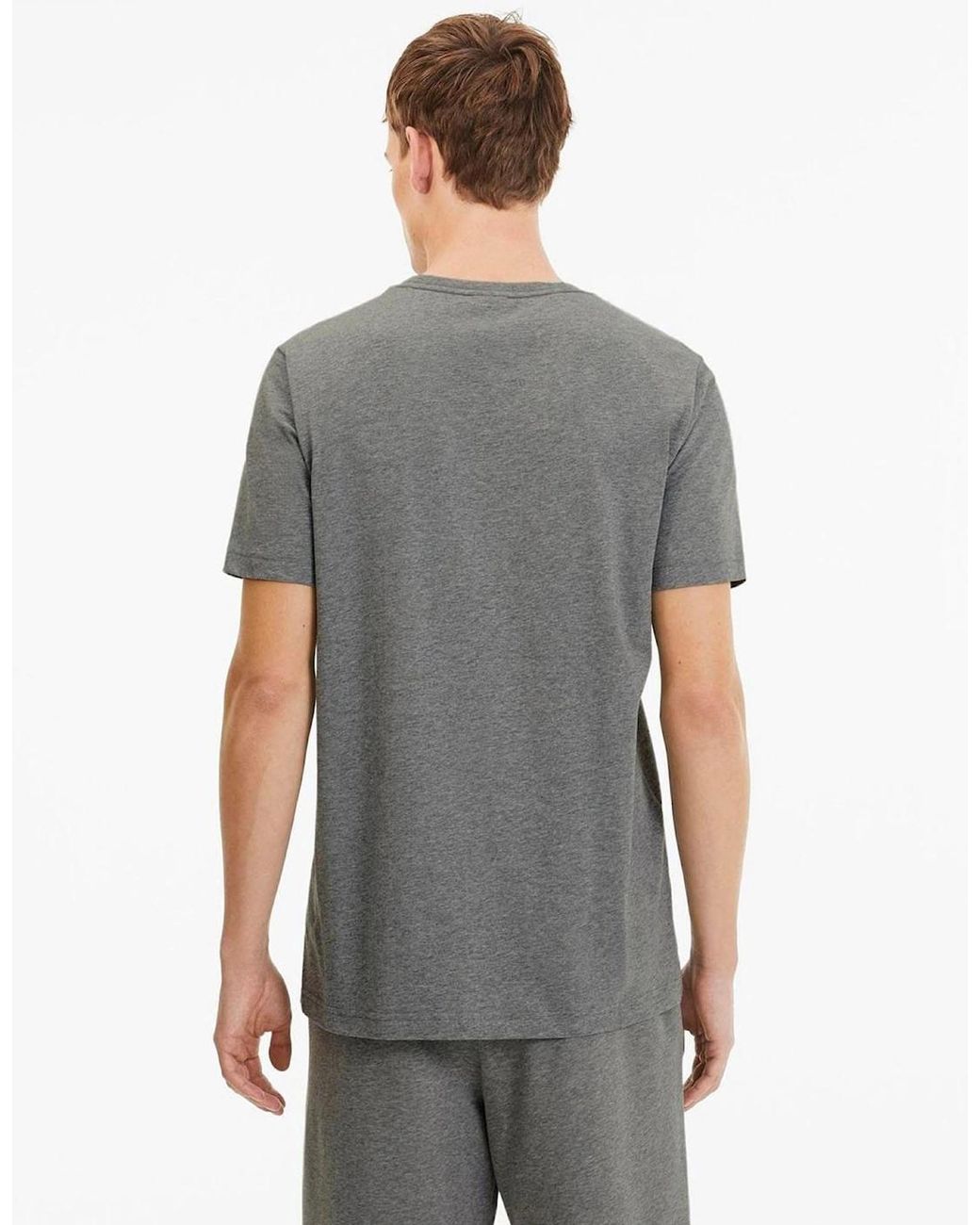 PUMA Gray 23 Casuals T Shirt for men