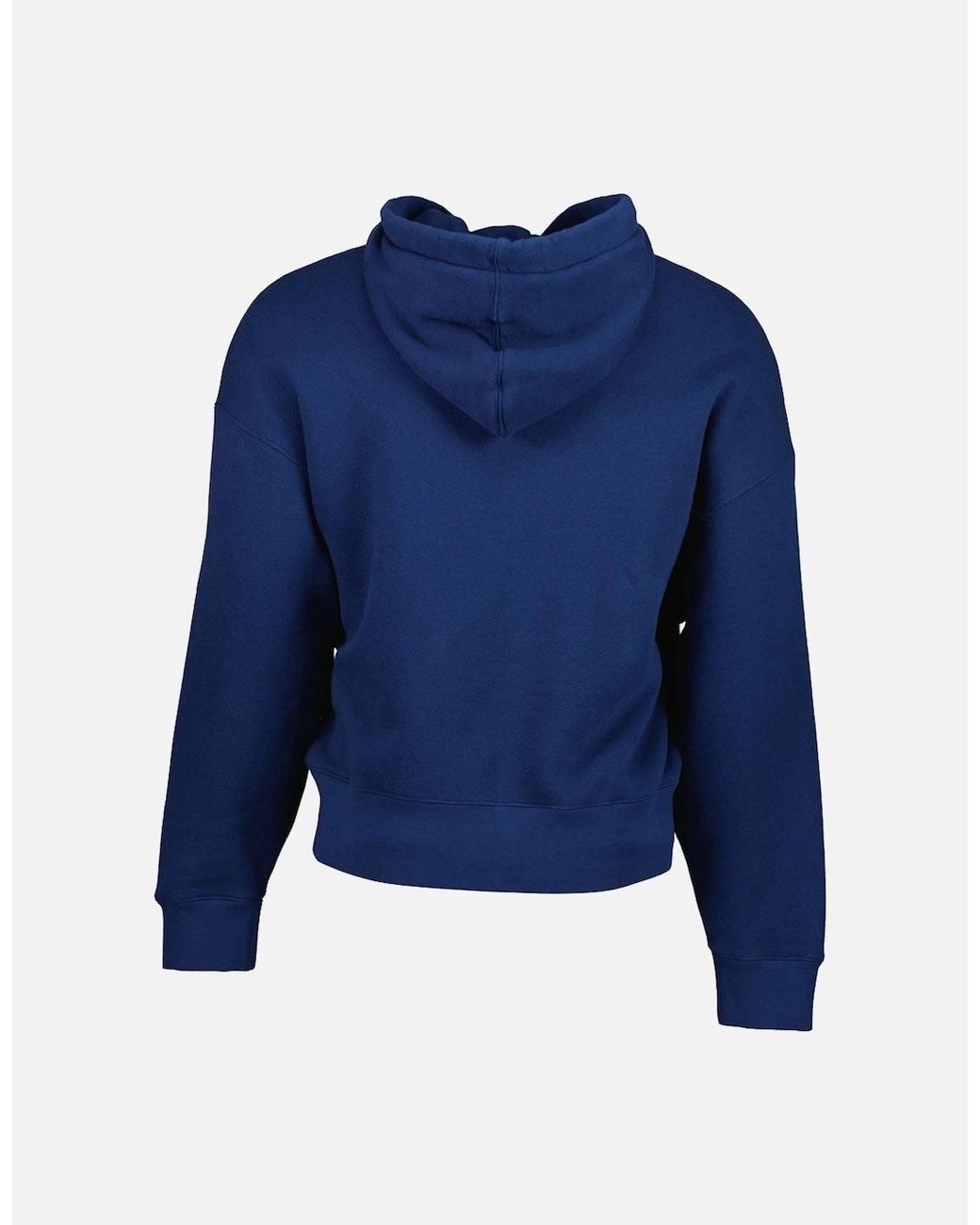 Palm Angels Blue Oversized Angels Logo Hoodie for men