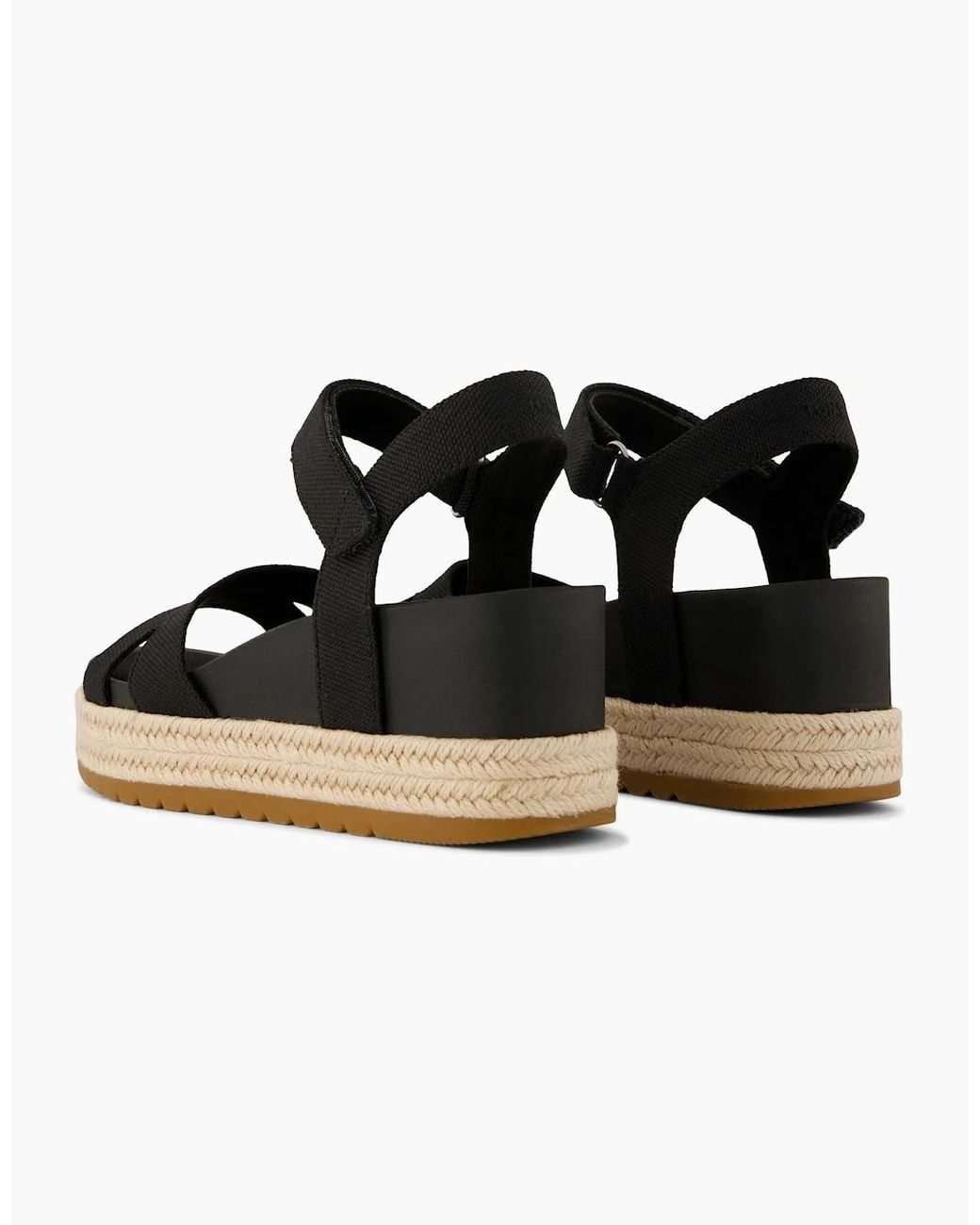 TOMS Black Alana Ankle Strap Sandals