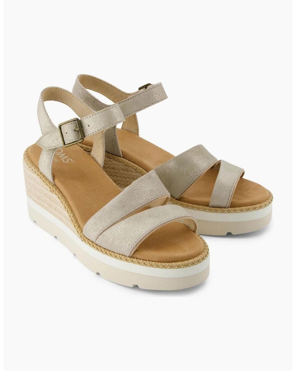 TOMS Metallic Darya Wedge San
