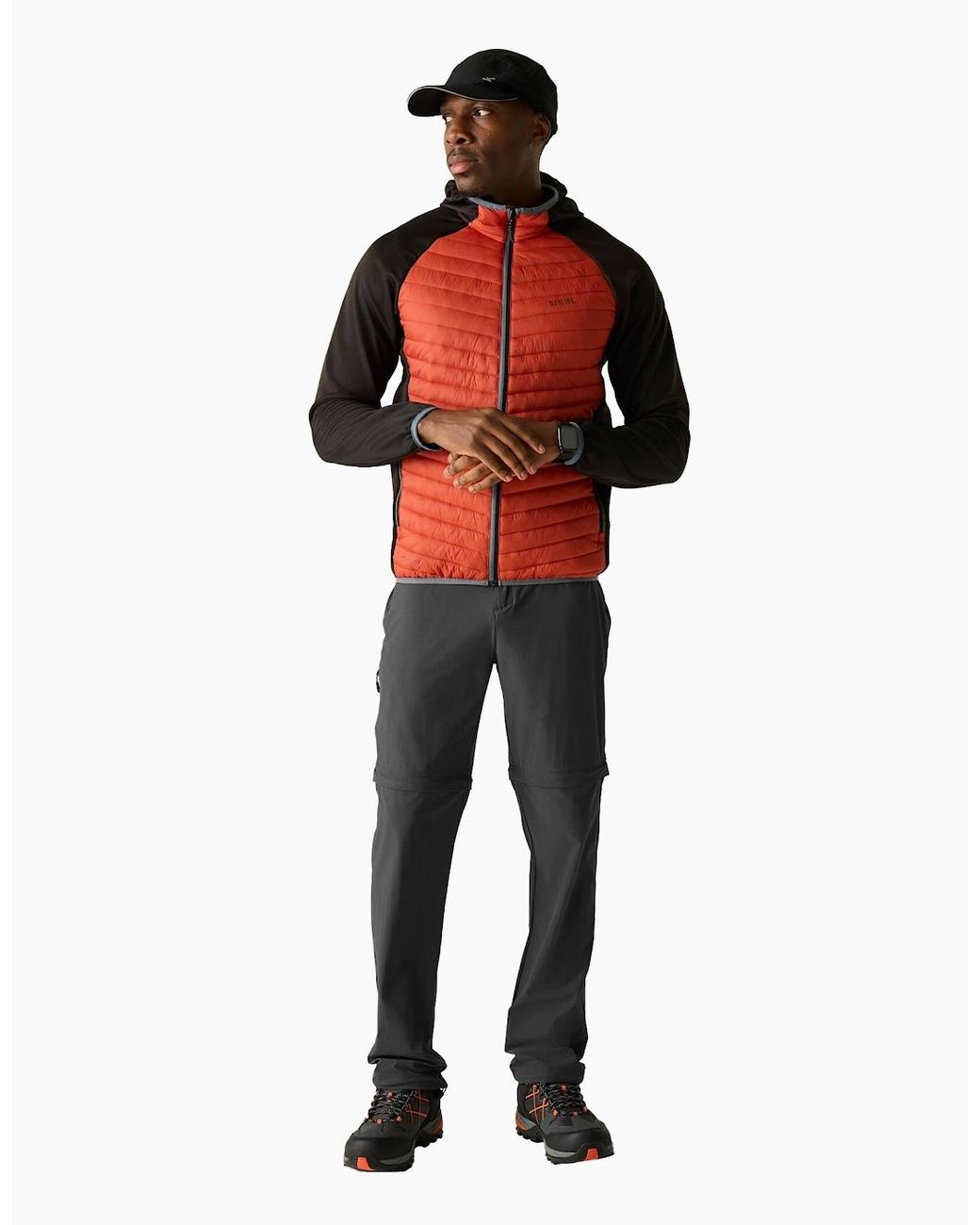 Regatta Gray Lightweight Insect Repellent Travel Cargo Trousers for men