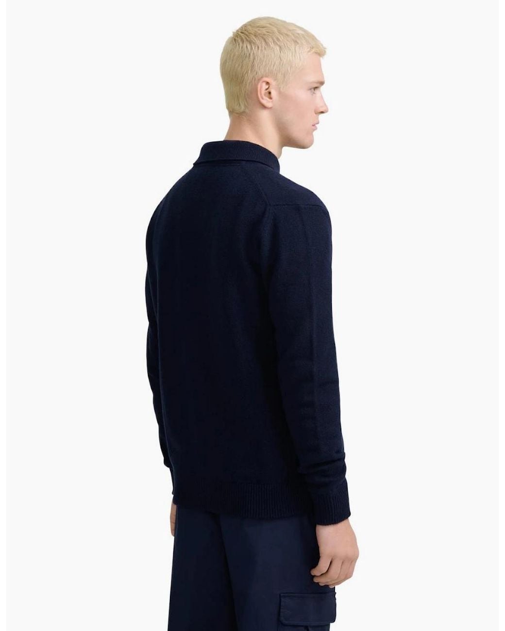 Sandbanks Blue Rib Detail Btn Through Overshirt for men