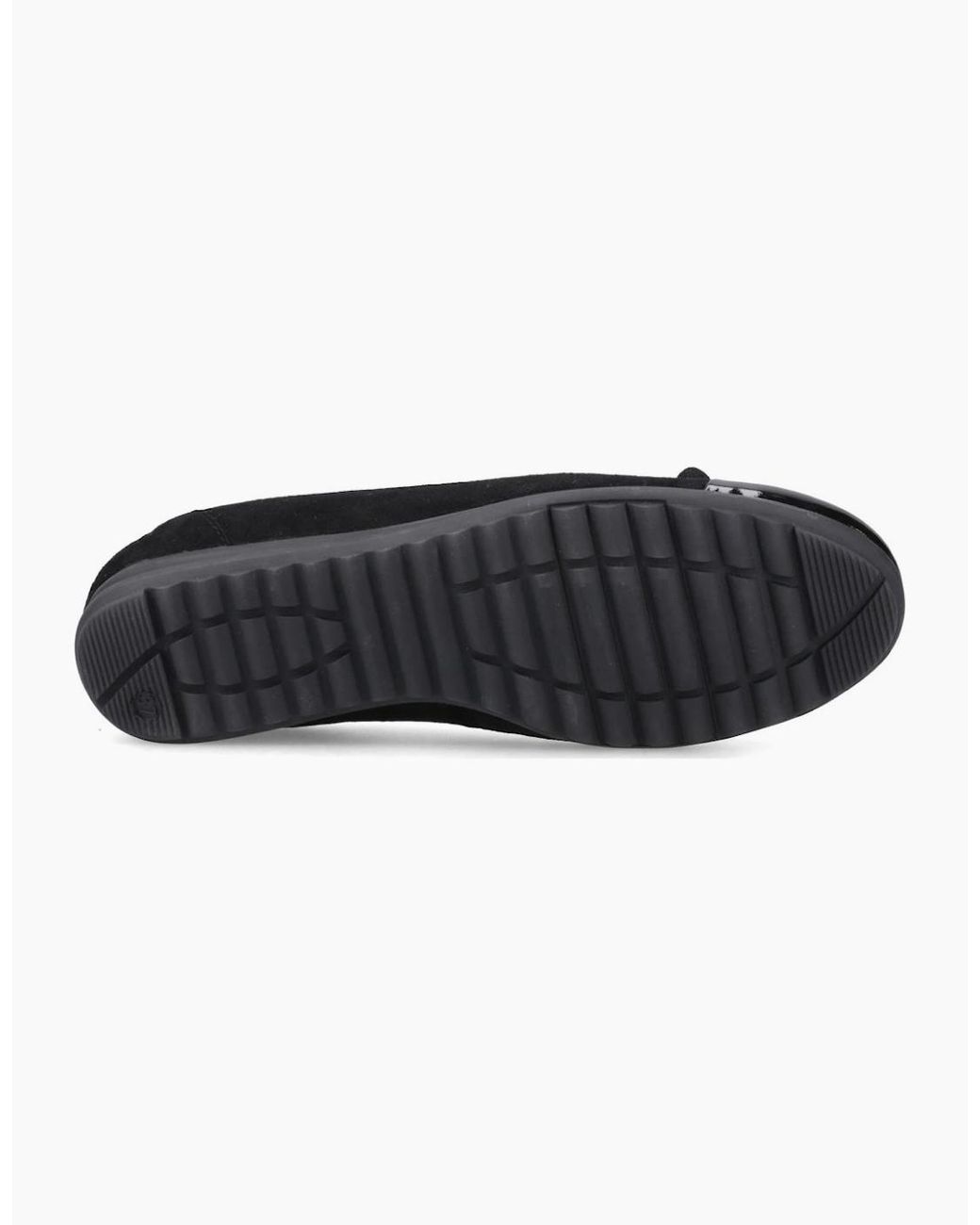 Hush Puppies Black Laurie Toe Cap Ballerinas