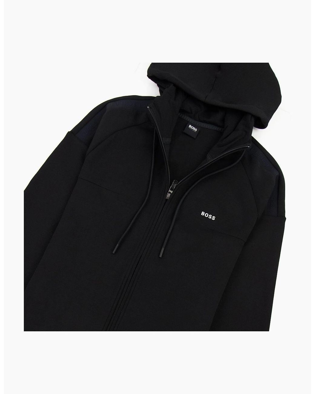 Boss Black Saggy 1 Logo Zip Up Sweatshirt 001 for men