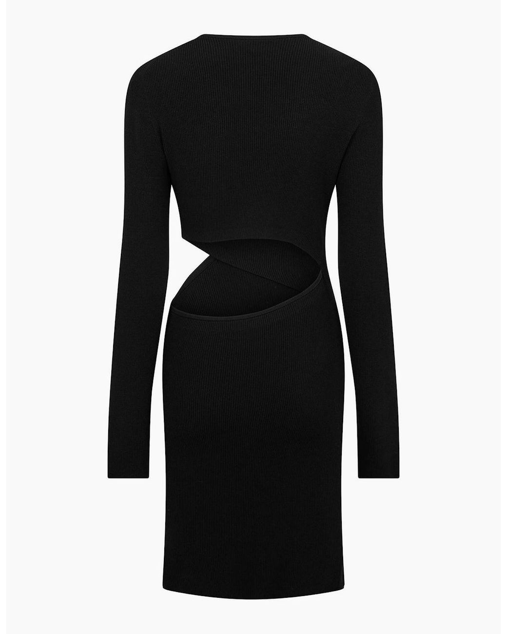 Boss Black V-Neck Long Sleeve Mini Bodycon Dress