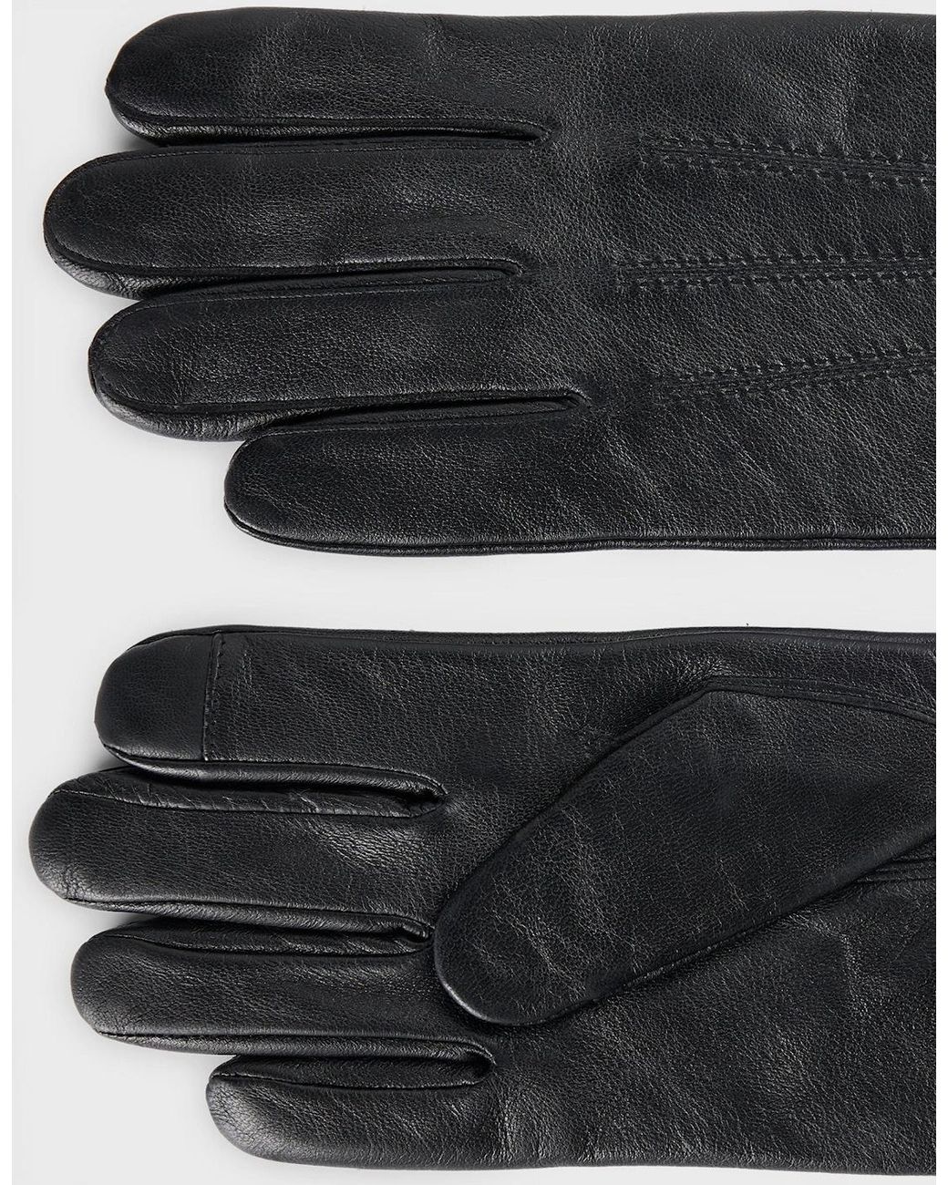 Boss Black Boss Hainz-Me Leather Gloves A1-24 001 for men