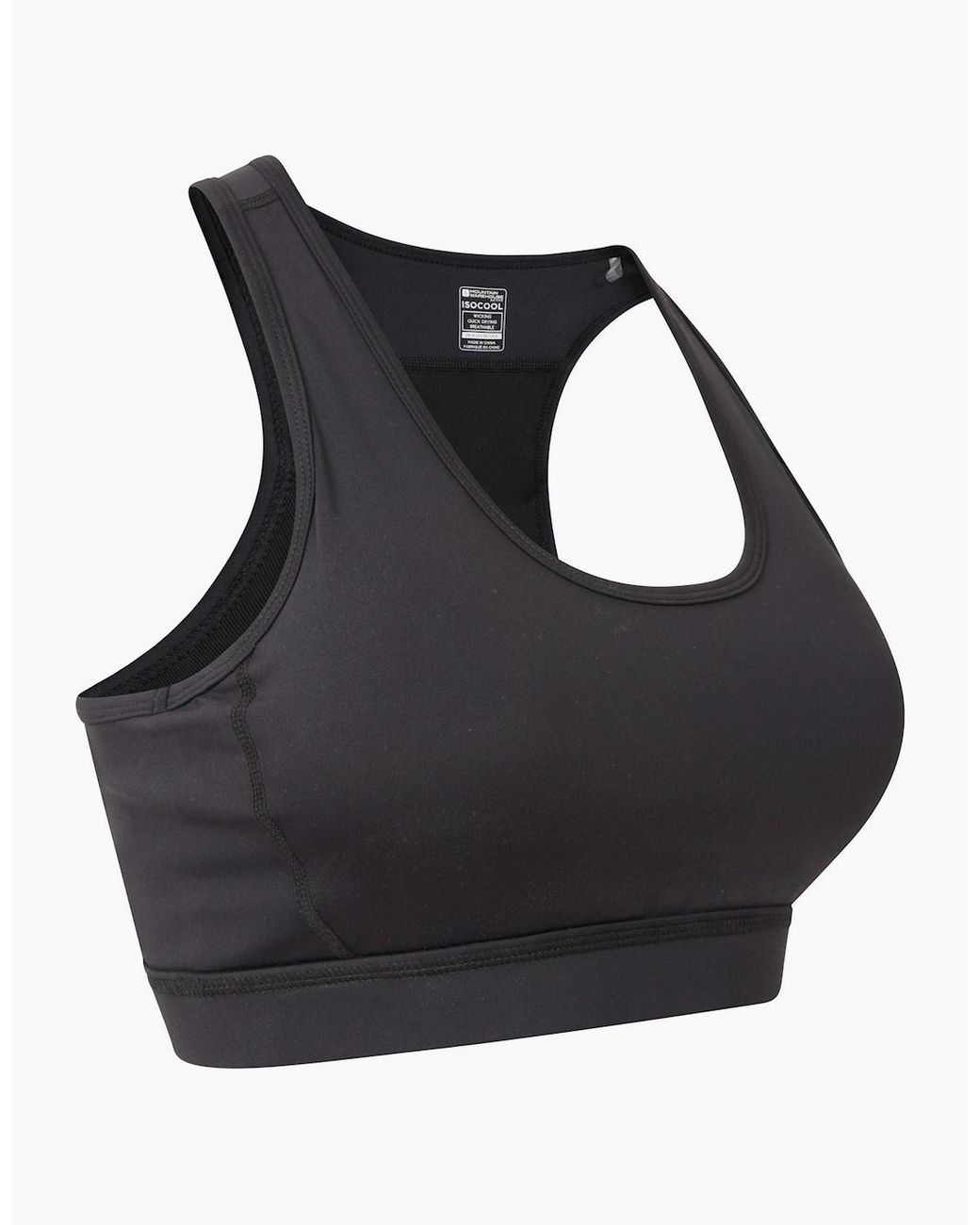Mountain Warehouse Black Ladies Motion Mesh Sports Bra
