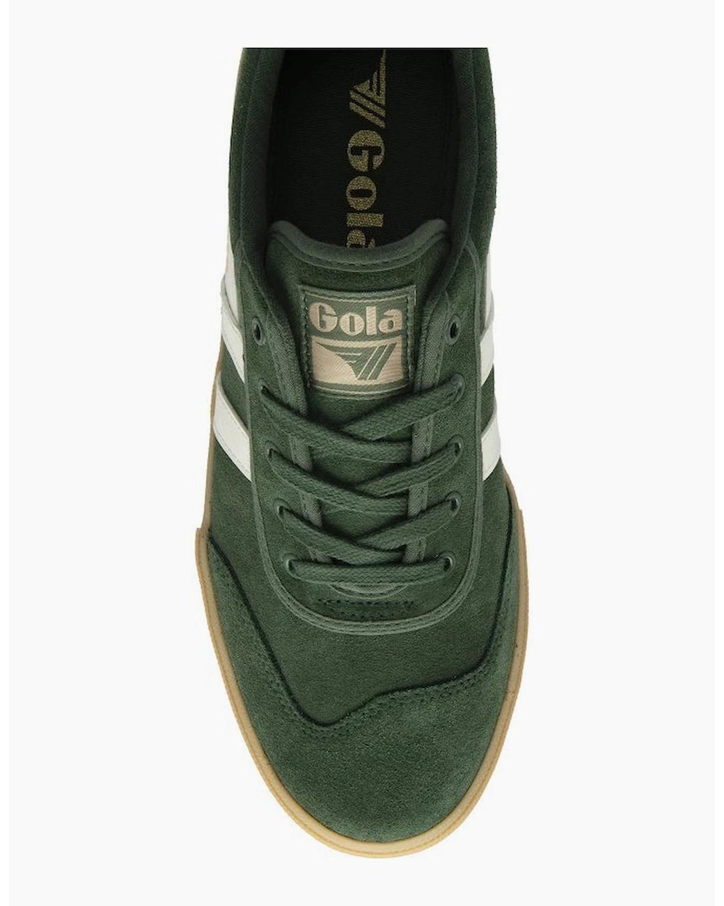 Gola Green Badminton Suede Trainers for men