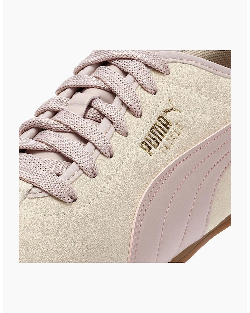 PUMA White Tackle Suede Fog/Misty Trainers