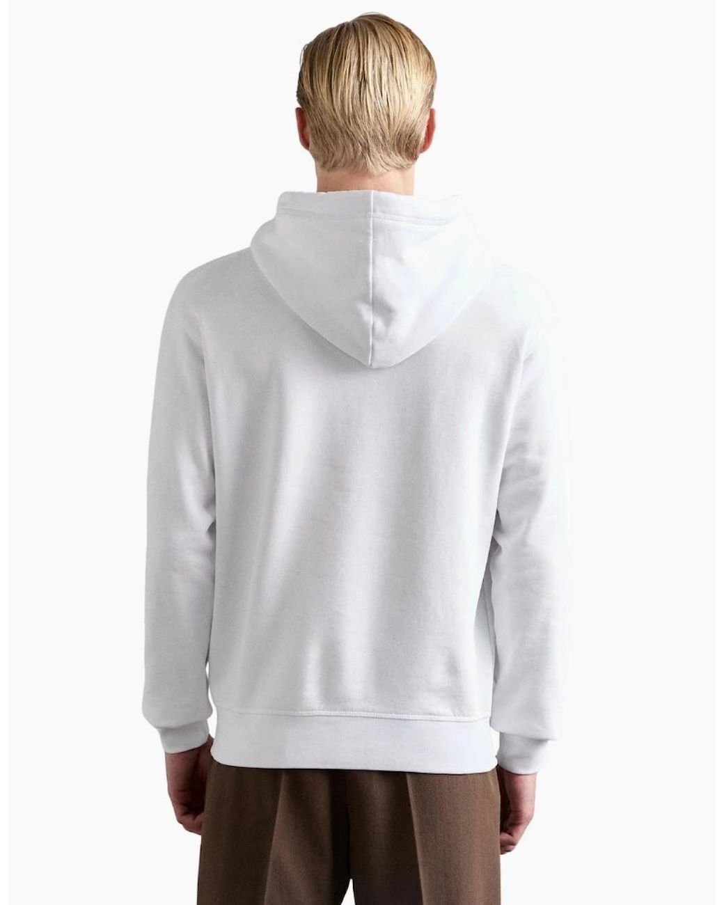 DSquared² White Hoodie Large Icon Logo for men
