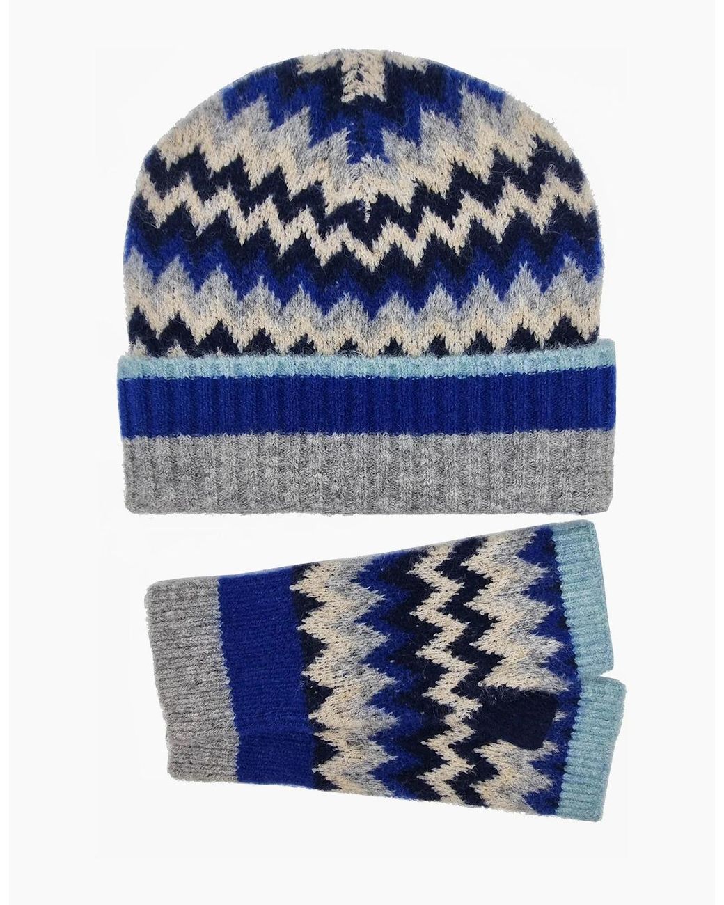 Nooki Design Blue Dora Chevron Wrist Warmer