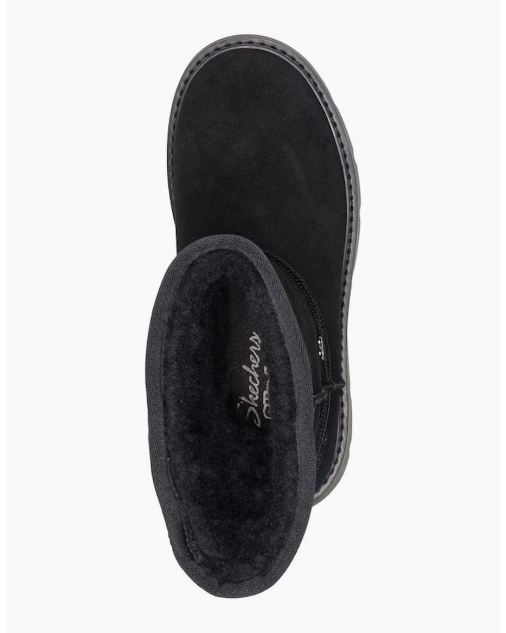 Skechers Black Keepsakes Cozy Mid Ankle Boots