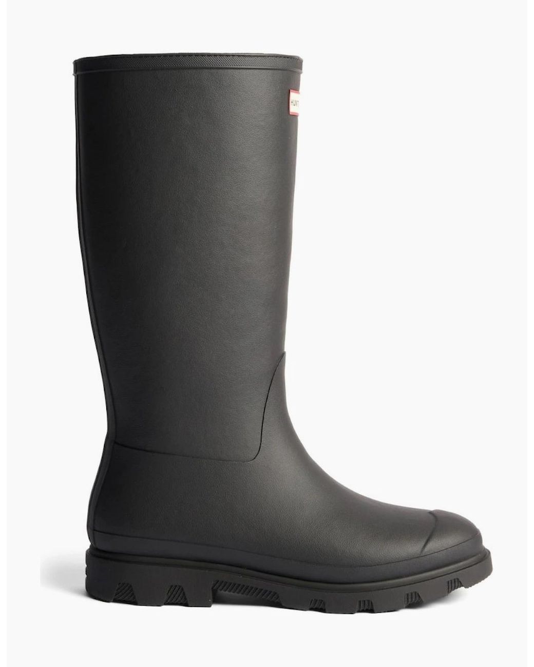 Hunter Black Downpour Tall Insulated Wellingtons for men