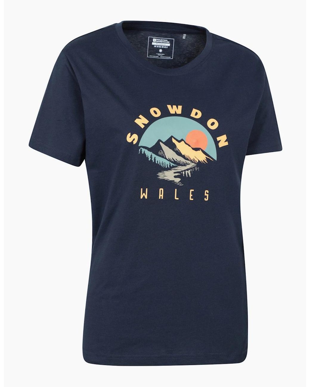 Mountain Warehouse Blue Ladies Snowdon Relaxed Fit Short-Sleeved T-Shirt
