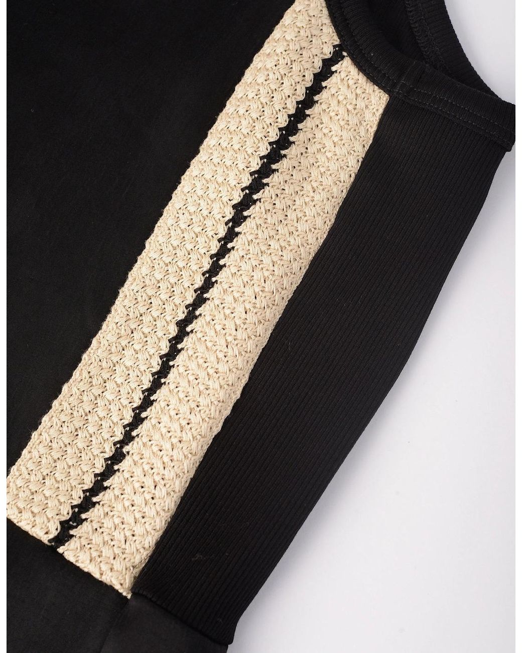 Palm Angels Black Sporty Midi Dress