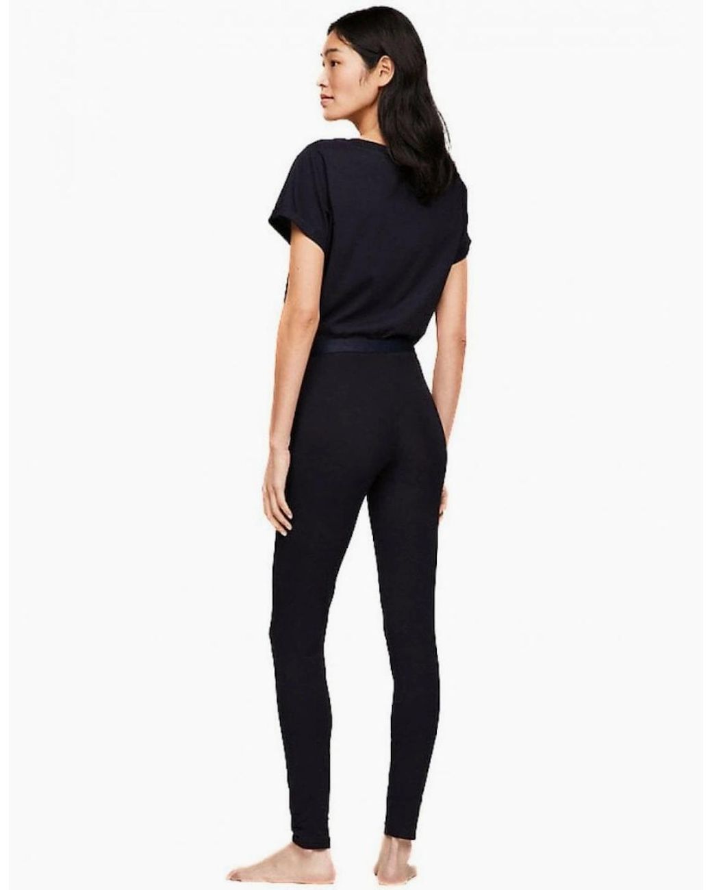 Tommy Hilfiger Blue Logo Waistband Organic Cotton Leggings
