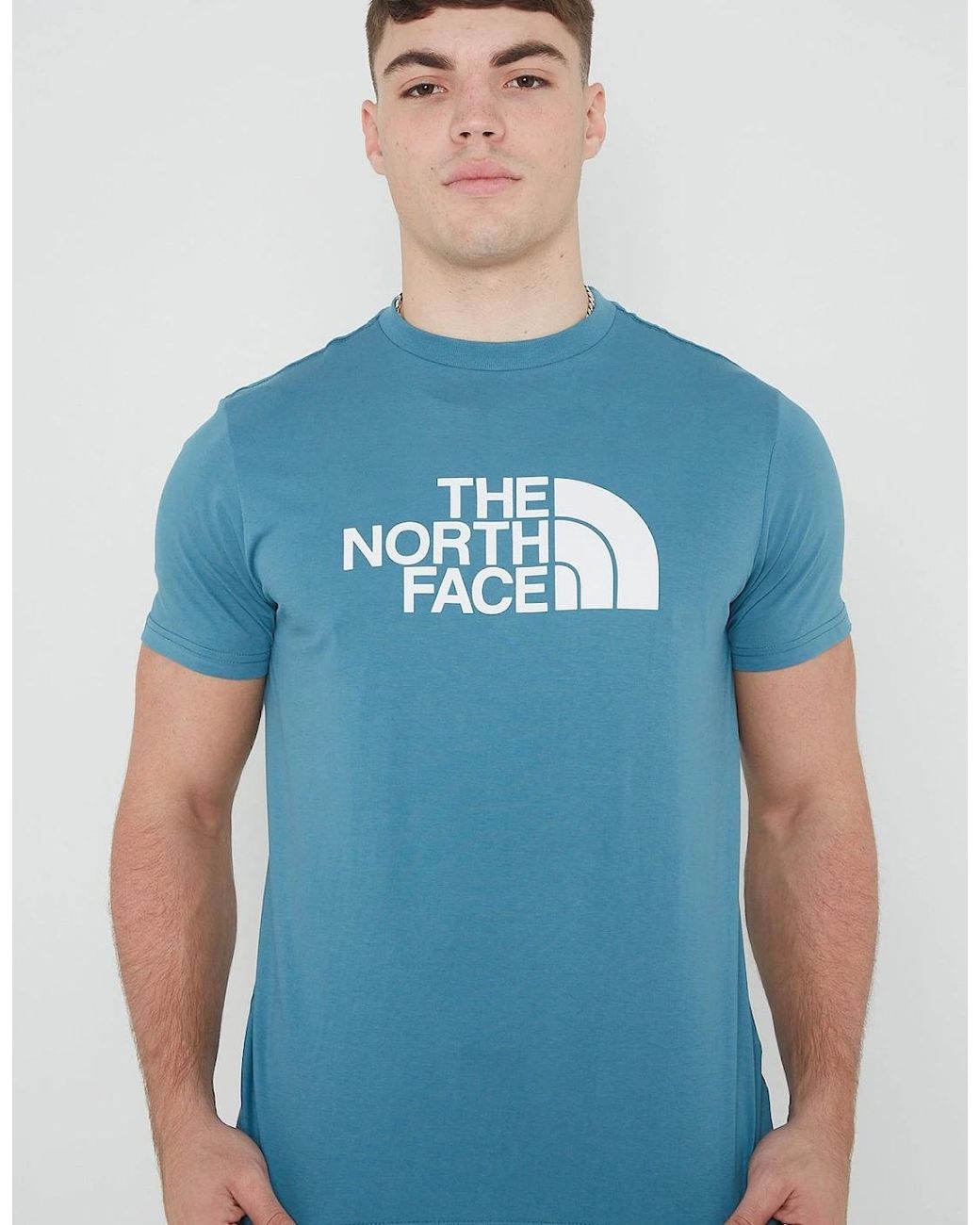 The North Face Blue Easy Tee Short Sleeve T-Shirt for men