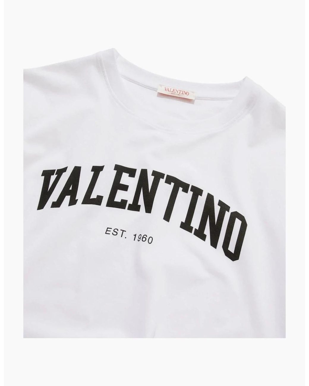 Valentino White Logo T-Shirt for men
