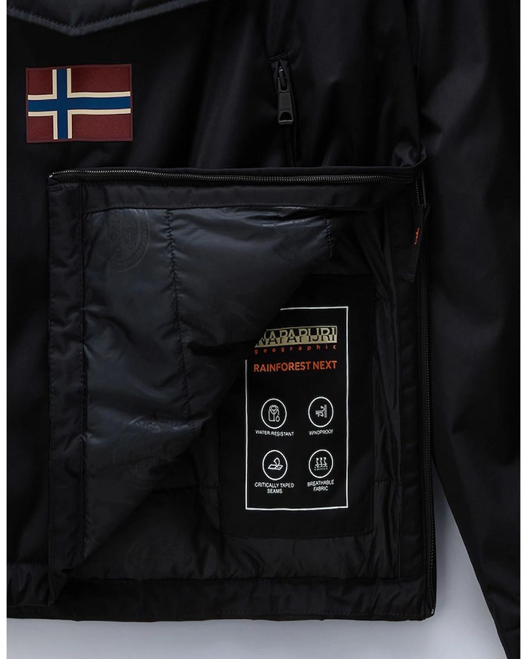 Napapijri Black Rainforest Next Anorak Jacket