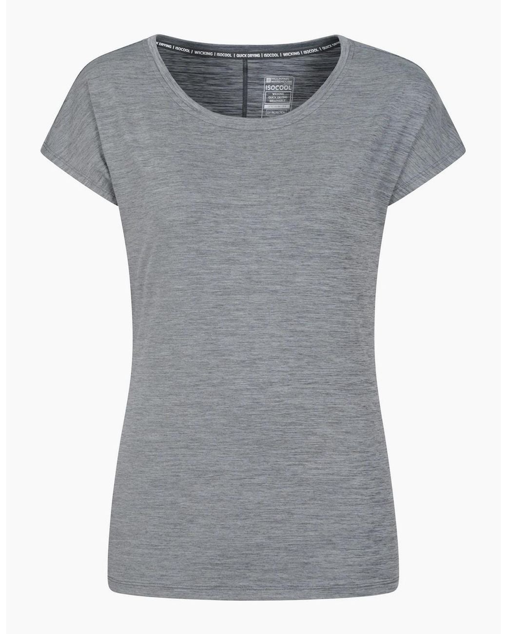 Mountain Warehouse Gray Ladies Panna Ii Uv Protection Loose T-Shirt
