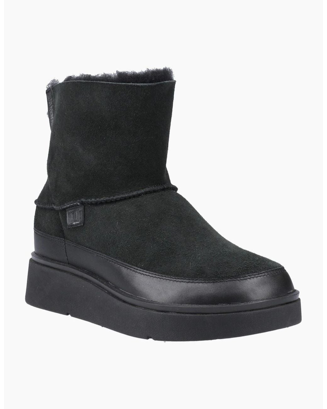 Fitflop Black Gen-Ff Mini Double-Faced Leather All Boots