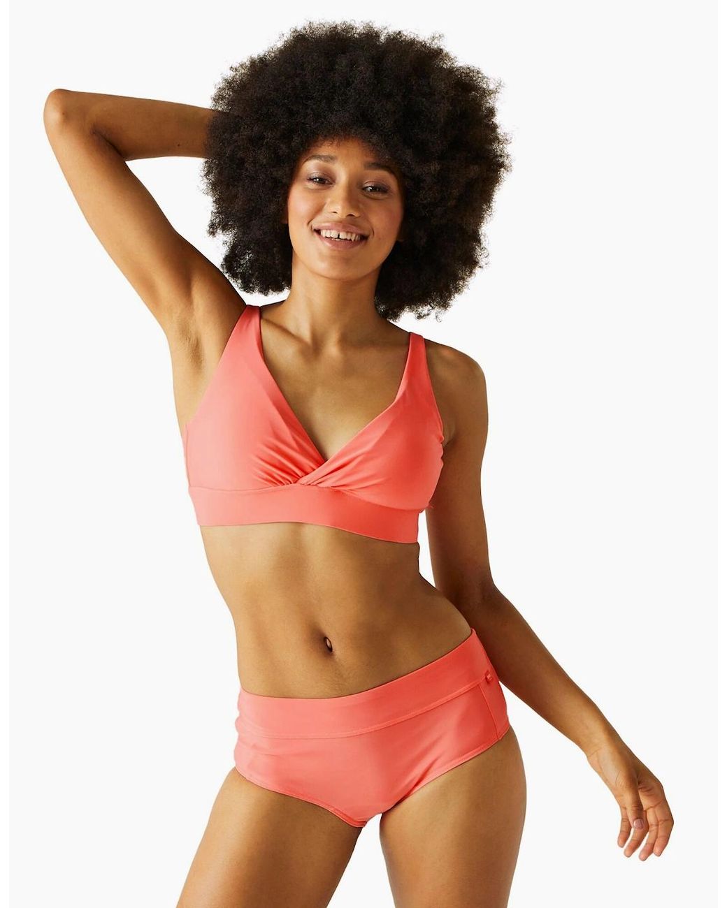 Regatta Orange Ladies Paloma Plain Bikini Top