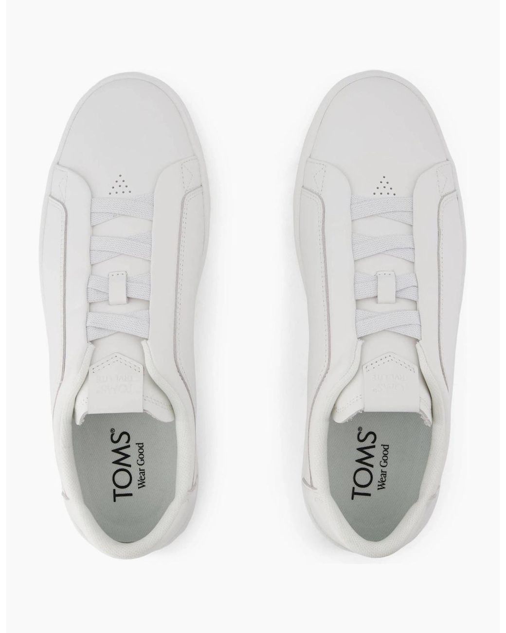 TOMS Gray Trvl Lite Miles Leather Trainers for men