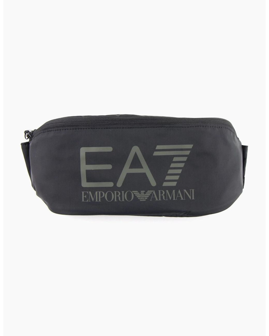 EA7 Gray Logo Belt Bag/Stone for men