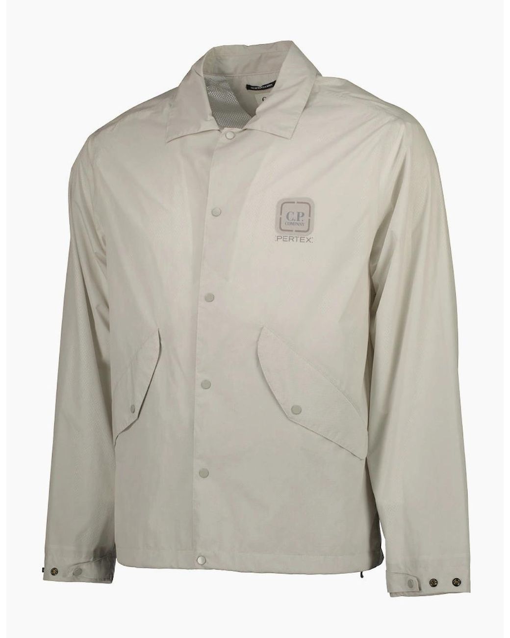 C P Company Gray Metropolis Pertex Overshirt/Jacket for men